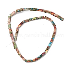 Крашеные бусы из натуральной императорской яшмы&nbsp;X-G-H087-G01-01