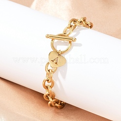 Браслеты с подвесками из нержавеющей стали 304 золотистого цвета&nbsp;NJEW-K284-01G-A