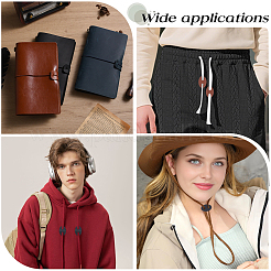 50 шт. 2-х цветные пуговицы из искусственной кожи с 2 отверстиями&nbsp;BUTT-CL0001-05A