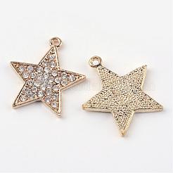 Подвески из сплава и страза&nbsp;ALRI-Q065-31LG