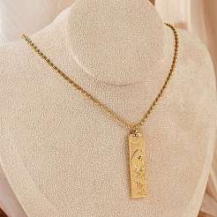 Ожерелья с подвеской в виде созвездия из нержавеющей стали 304 с прозрачным кубическим цирконием для женщин и мужчин&nbsp;NJEW-S435-01G-F