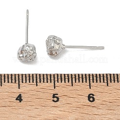 Серьги-гвоздики из латуни Nuggets&nbsp;EJEW-F403-01P