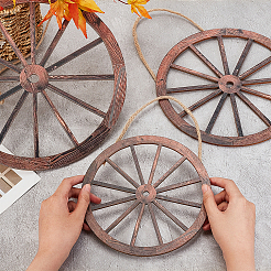 Набор настенных украшений из натурального дерева&nbsp;HJEW-WH0047-22