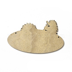 Большие подвески из дерева с односторонним принтом&nbsp;WOOD-I010-12C