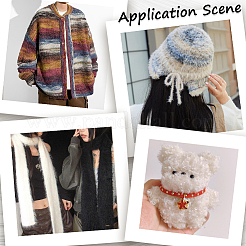 4 моток пряжи сегментно окрашенного мохера 2 цветов&nbsp;OCOR-CY0002-51A