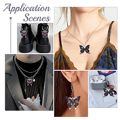 20шт 2 стиля акриловые подвески с принтом&nbsp;OACR-WR0001-10