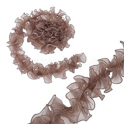 5 ярд плиссированной органзы с кружевной лентой&nbsp;OCOR-PH0004-67A