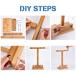 Бамбуковые выставочные витрины шнура кабеля&nbsp;ODIS-WH0027-019