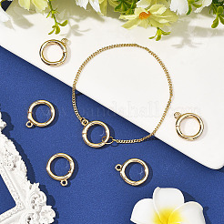 6 шт. латунные пружинные кольца-затворы&nbsp;KK-SC0007-14