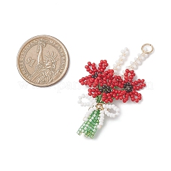 3d букет из стеклянных бисера с подвесками-бантиками&nbsp;PALLOY-MZ01153-03