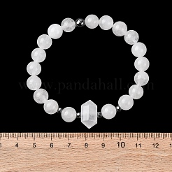 Браслет из натуральных кварцевых бусин для женщин&nbsp;BJEW-A145-01H