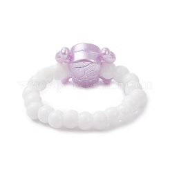 Акриловые растягивающиеся кольца-череп&nbsp;RJEW-JR00927-02