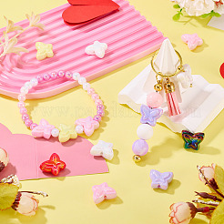 10шт УФ-покрытие непрозрачные акриловые бусины&nbsp;OACR-TA0004-08