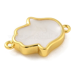 Стойка покрытие латунь эмаль религия хамса рука соединительные подвески&nbsp;KK-A234-020-G