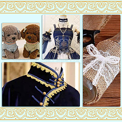 10 ярд блестящей поликоттоновой ленты с пайетками&nbsp;OCOR-PH0002-30