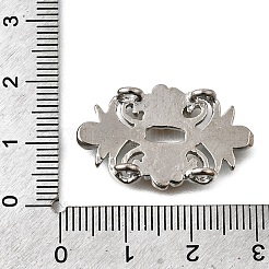 Латунные хрустальные стразы цветы многорядные звенья&nbsp;KK-P306-17P