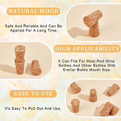 Деревянная пробка&nbsp;AJEW-GF0010-16C