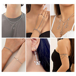 Набор для самостоятельного изготовления ожерелий/браслетов из латунных витых цепей&nbsp;DIY-TA0011-10