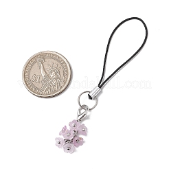 12 шт. прозрачные акриловые ремешки для мобильного телефона в виде цветка&nbsp;HJEW-JM03281