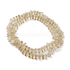 Прозрачные стеклянные бусины гальваническим пряди&nbsp;EGLA-S176-05A-B14