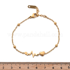 Браслеты из нержавеющей стали 304 с ионным покрытием (IP)&nbsp;BJEW-P345-02G