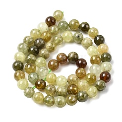 Естественный зеленый гранат бисер нитей&nbsp;G-G344-A04-6mm