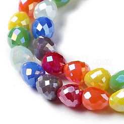 Гальванические стеклянные бусины&nbsp;GLAA-B013-01F