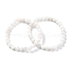 Браслеты-стрейч из натурального селенита&nbsp;BJEW-F414-01A-02
