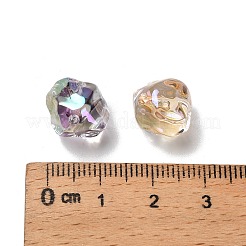 UV покрыты прозрачные акриловые бусины&nbsp;OACR-P032-02M