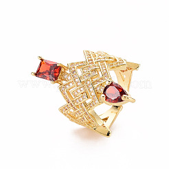 Латунные микро-плиты с кубическим цирконием RJEW-S045-120-NR