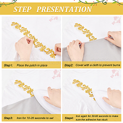 Компьютеризированная вышивка тканью утюжок на / шить на заплатках&nbsp;DIY-WH0401-18A