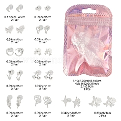 2 пара сережек-гвоздиков из сплава для женщин&nbsp;EJEW-FS0001-27D