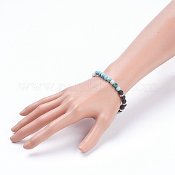 Эластичные браслеты из натурального гемиморфита&nbsp;BJEW-JB03739-02