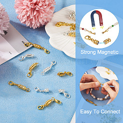 32 комплект 16 стиля латунных магнитных застежек&nbsp;KK-KS0001-28