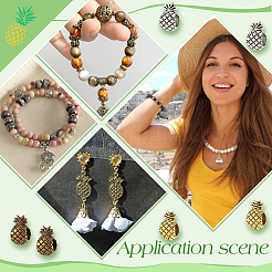 120 шт. Европейские бусины из сплава 3 цветов&nbsp;FIND-PH0023-76