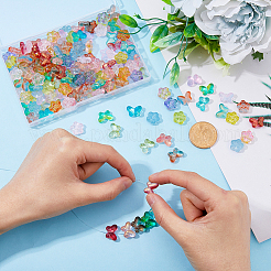 160 шт. 16 вида прозрачных стеклянных бусин для выпечки&nbsp;GLAA-FH0001-58