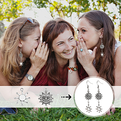 Подвески из сплава в тибетском стиле&nbsp;TIBEP-FG0001-07