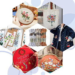 30 моток 3 цвета 6-слойная полиэфирная мулине для вышивания&nbsp;OCOR-GF0003-43A