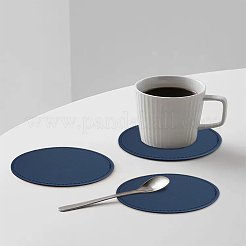4 шт. коврики под чашки из искусственной кожи&nbsp;AJEW-LP0005-95B
