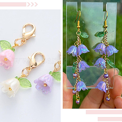 600шт 6 цвета акриловые колпачки для бусин&nbsp;OACR-SP0001-59