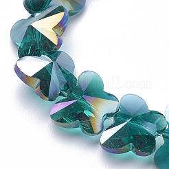 Гальванические стеклянные бусины&nbsp;EGLA-Q091-14mm-B06