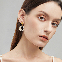 32 шт. 2 цвета 201 нержавеющая сталь плоская круглая фурнитура для сережек-гвоздиков&nbsp;STAS-BBC0008-90