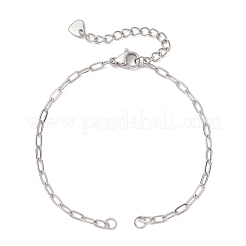 Изготовление браслета из звеньев цепи из нержавеющей стали 304&nbsp;AJEW-JB01497-01