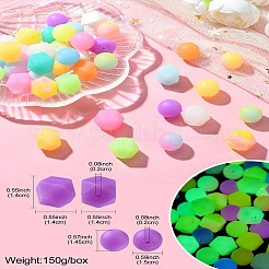 Светящиеся 56 шт. 28 цвета круглые пищевые силиконовые бусины&nbsp;SIL-CJ0001-31