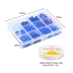 Наборы для изготовления ювелирных изделий из браслетов синей серии diy&nbsp;DIY-YW0002-66