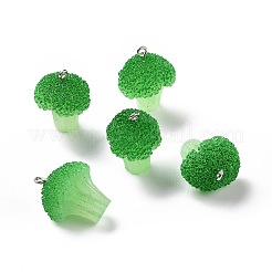 Подвески из непрозрачной смолы с овощами&nbsp;RESI-H144-01