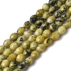 Бусы из натуральной желтой бирюзы (яшмы)&nbsp;G-K376-F04-01