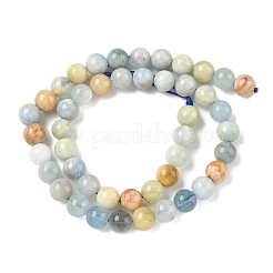 Природные Аквамарин бисер нитей&nbsp;G-D327-A01-8mm