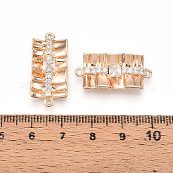 Латунные подвески из прозрачного кубического циркония&nbsp;KK-T074-50G