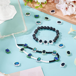 40шт 5 цвета двухцветные стеклянные бусины&nbsp;GLAA-TA0003-36